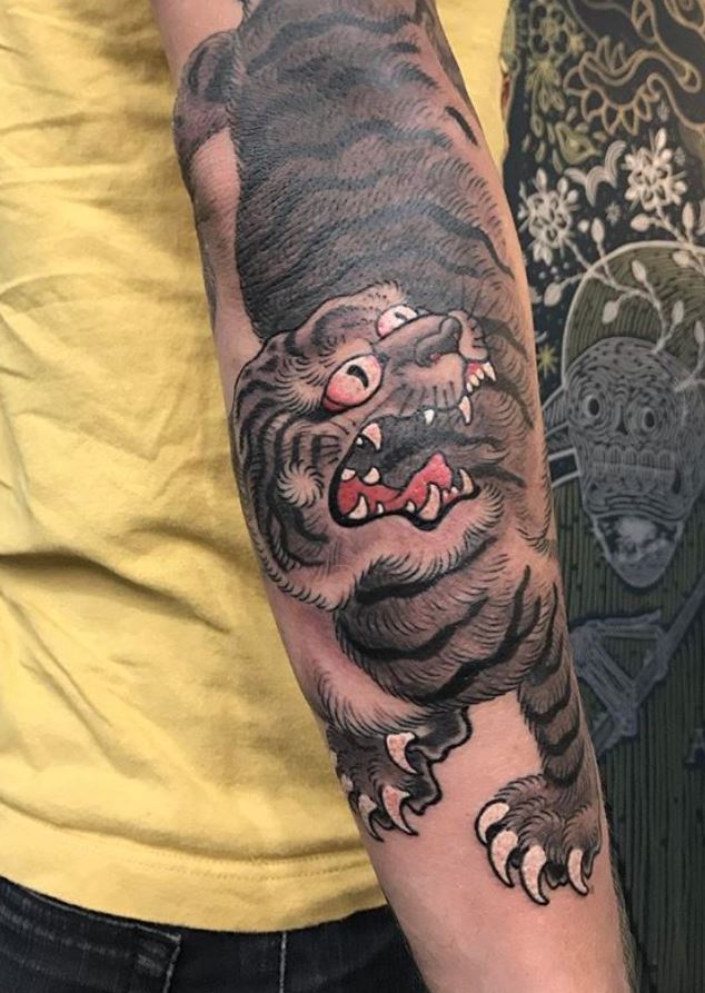 chris garver tiger tattoos